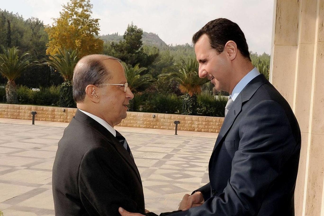 Eski Lübnan Cumhurbaşkanı Esad İle Görüştü
