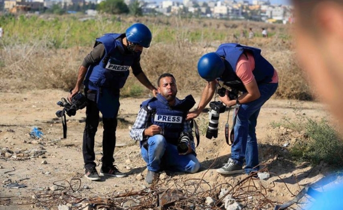Gazze'de Dünya Gazeteciler Günü Kutlandı