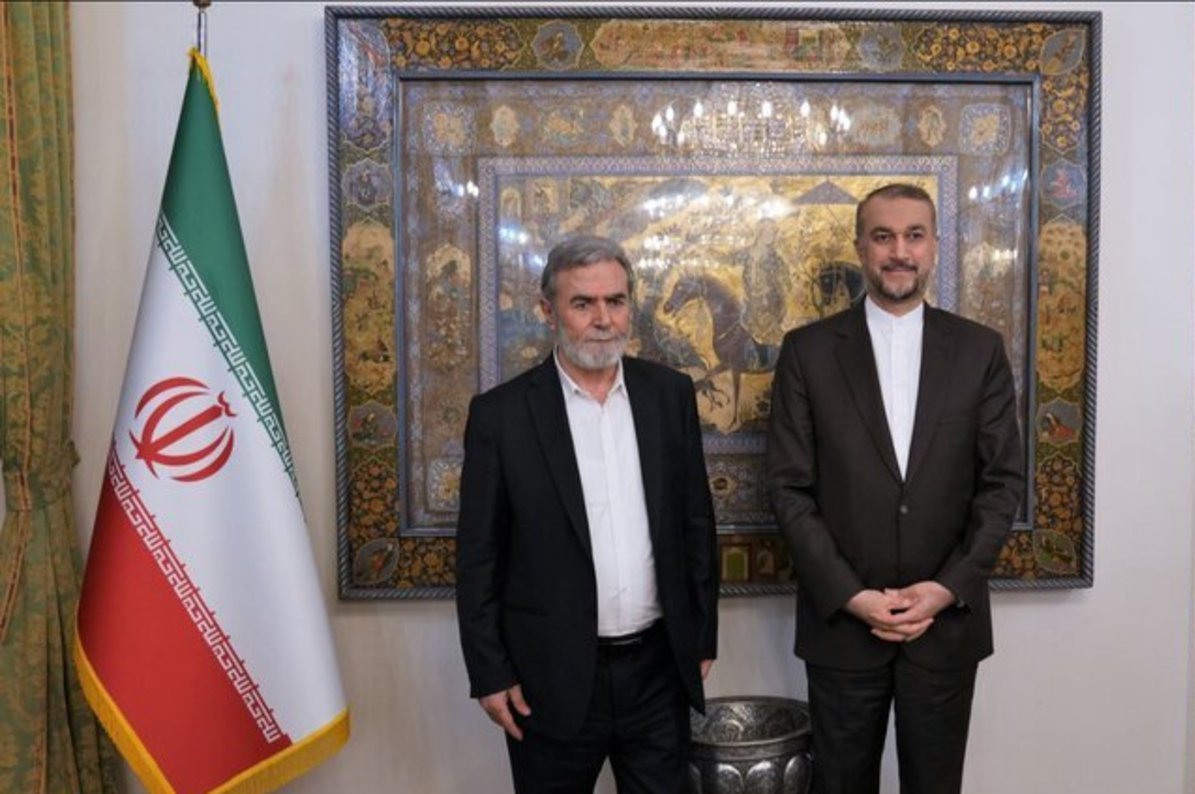 İslami Cihad Lideri, İran Dışişleri Bakanı'yla Görüştü