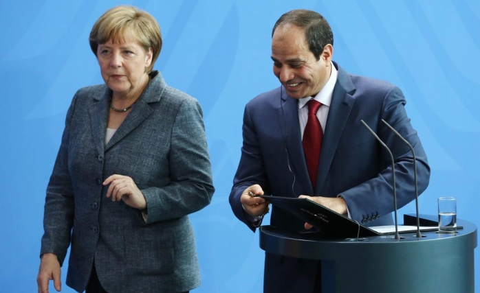 Merkel Mülteci Sorunu İçin Sisi'yle Görüştü