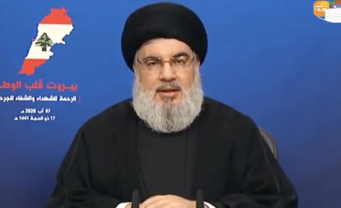 Nasrallah: ABD'nin Nükleer Düğmesi Bir Delinin Elinde 