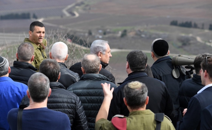 Netanyahu Golan'da Güvenlik Brifingi Aldı