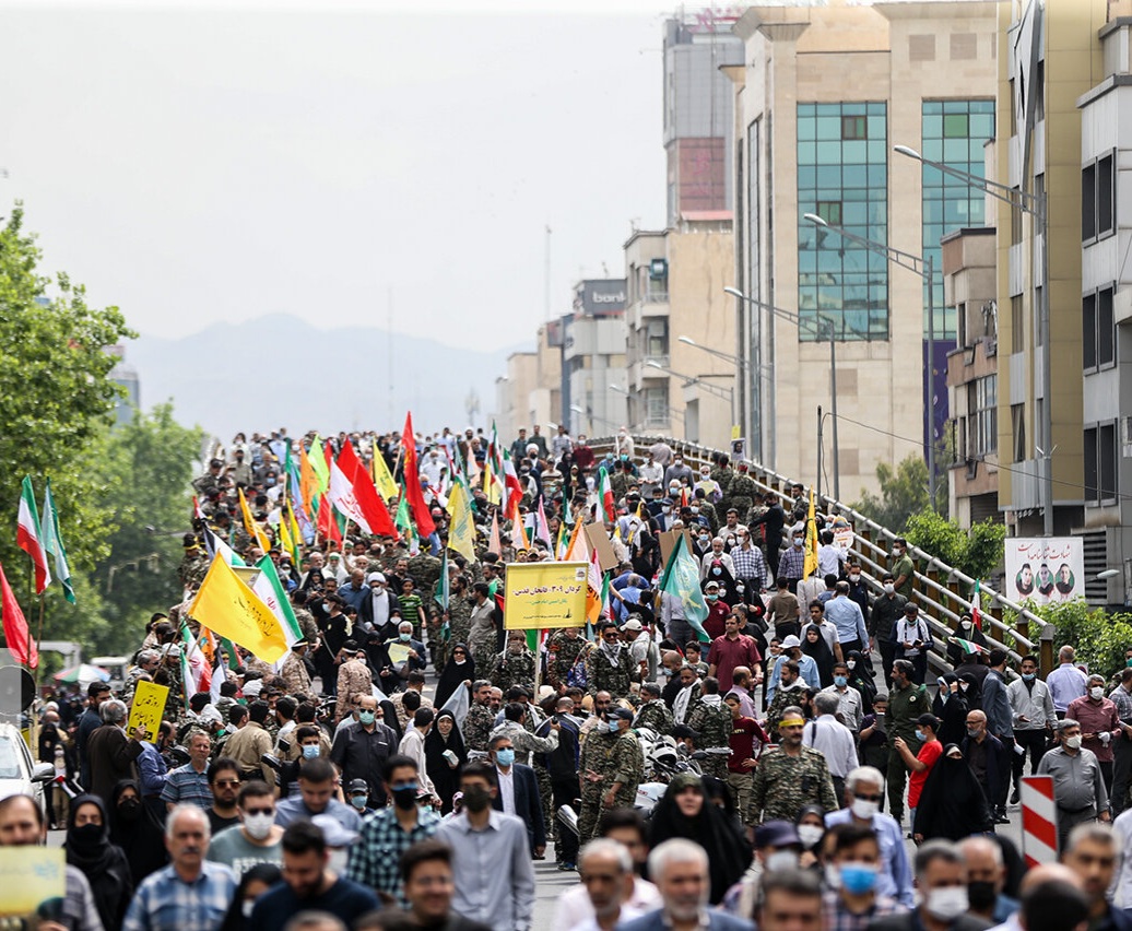 Tahran'da Kudüs Günü Yürüyüşü
