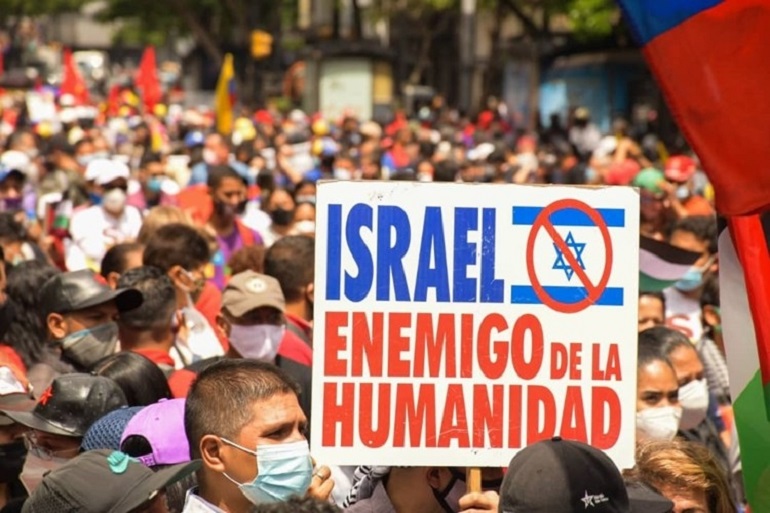 Venezuela'da İsrail Karşıtı Yürüyüş