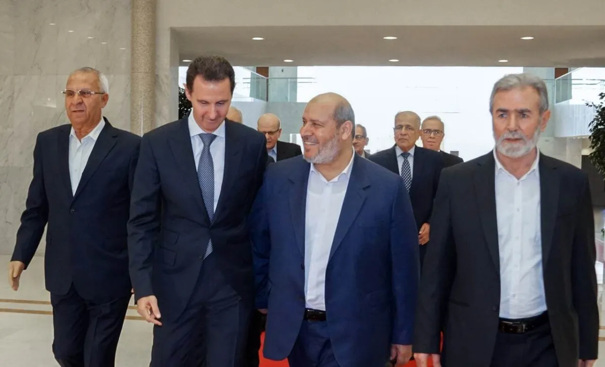 Esad, Filistin Direnişi Liderleriyle Görüştü