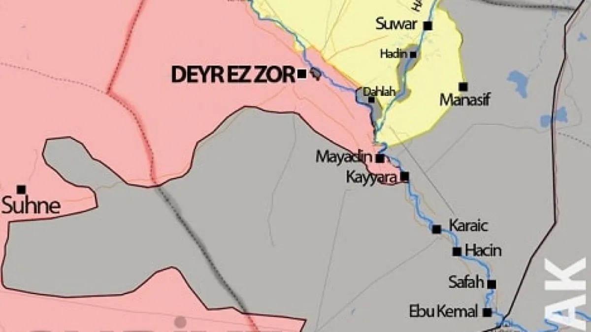 Deyr ez-Zor'da SDG Protestosu