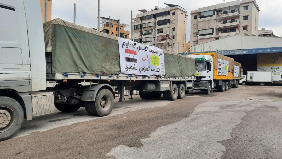 Hizbullah'tan Suriye'ye Yardım Konvoyu